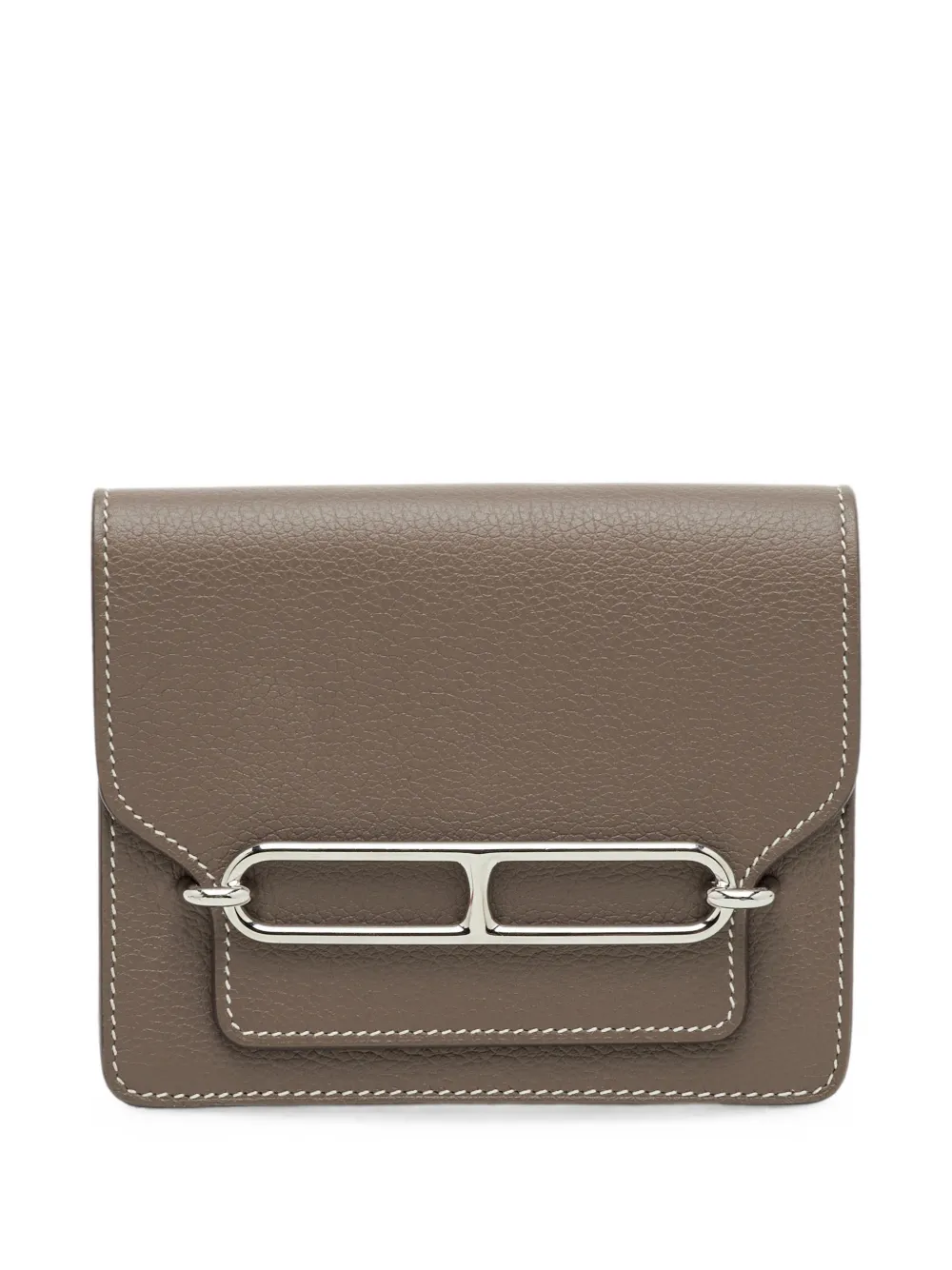 Hermès Pre-Owned 2022 Roulis Evercolor leather wallet - Braun