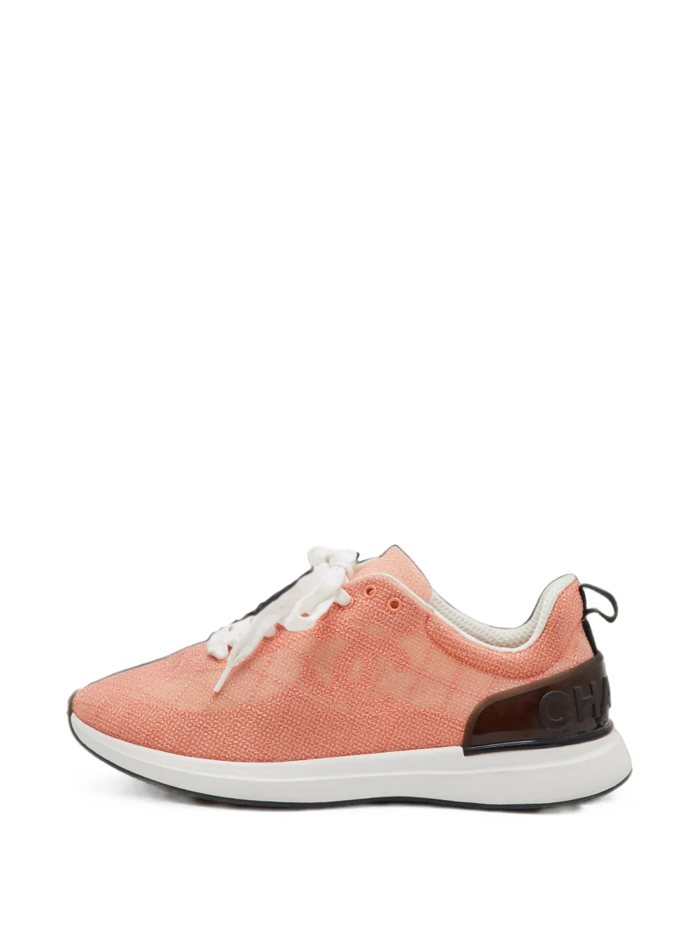 CHANEL Pre-Owned CC mesh sneakers - Orange