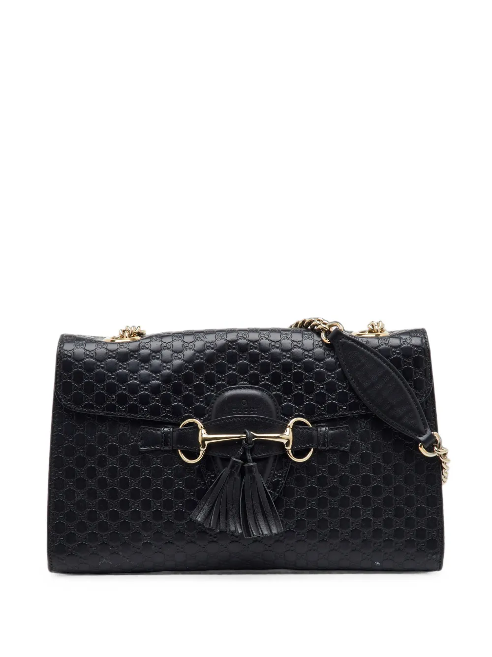 Gucci Pre-Owned medium Emily Microguccissima shoulder bag - Nero
