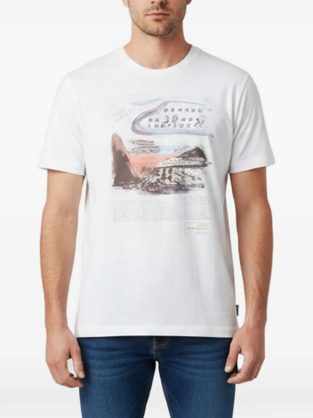 Fendi Pre-Owned Federico Fellini-print T-shirt - Weiß