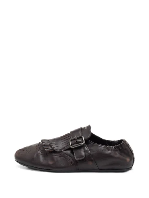 Prada Pre-Owned Shuffle fringed monk shoes