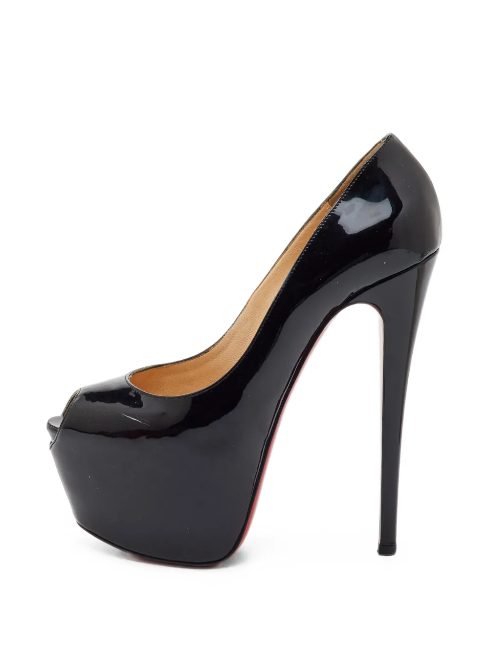Christian Louboutin Pre-Owned Daffodile peep-toe platform pumps - Schwarz