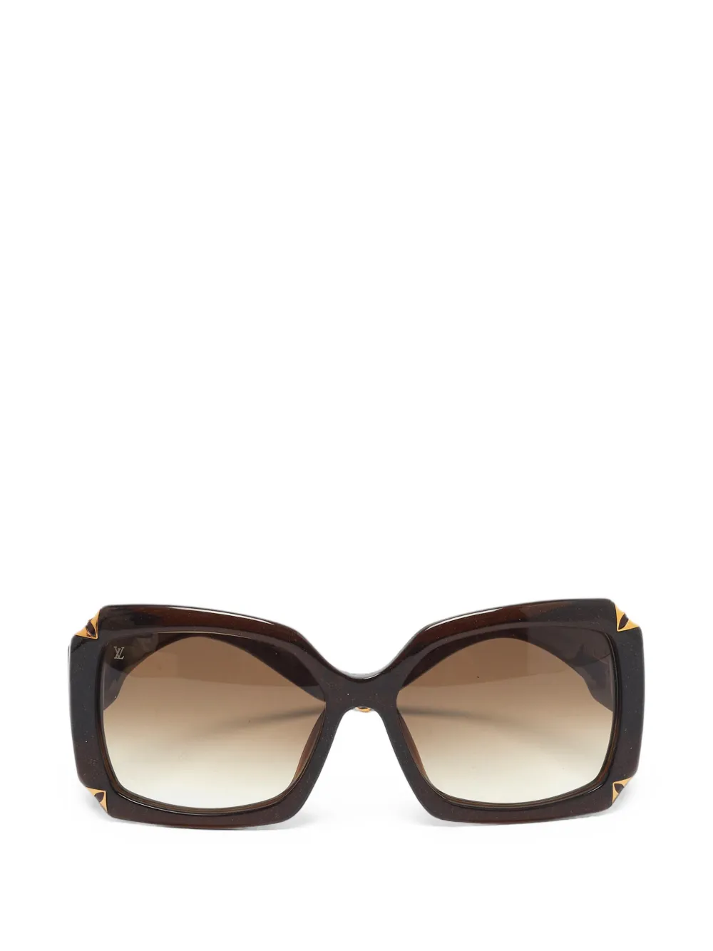 Louis Vuitton Pre-Owned Occhiali da sole Hortensia oversize - Marrone