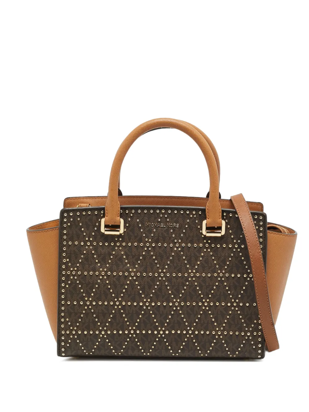 Michael Michael Kors Selma studded tote bag - Marrone