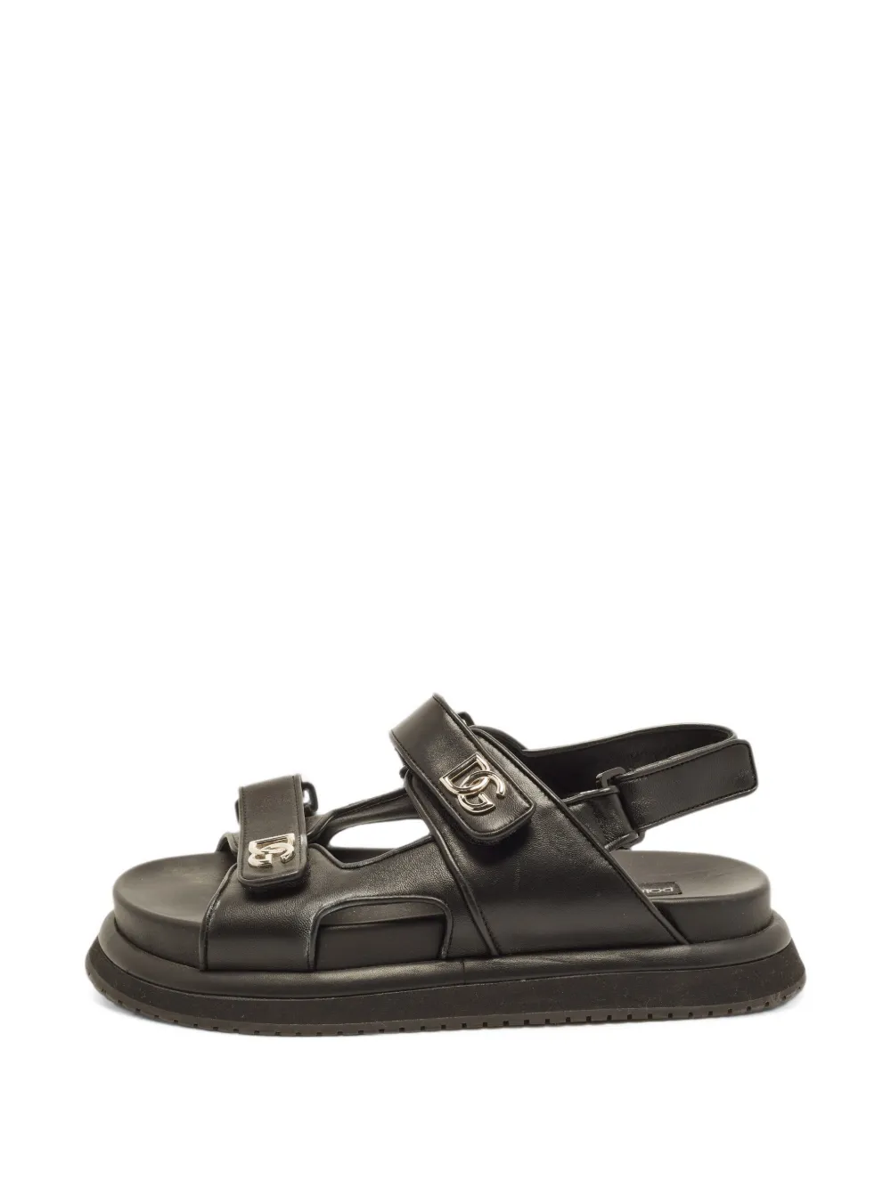 Dolce & Gabbana Pre-Owned DG Logo slingback sandals - Schwarz