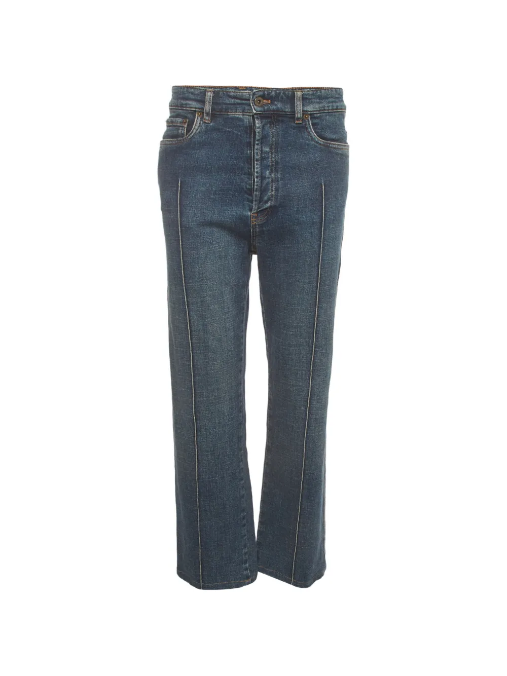 Miu Miu Pre-Owned jean à coupe droite - Bleu Miu Miu Pre-Owned jean à coupe droite - Bleu