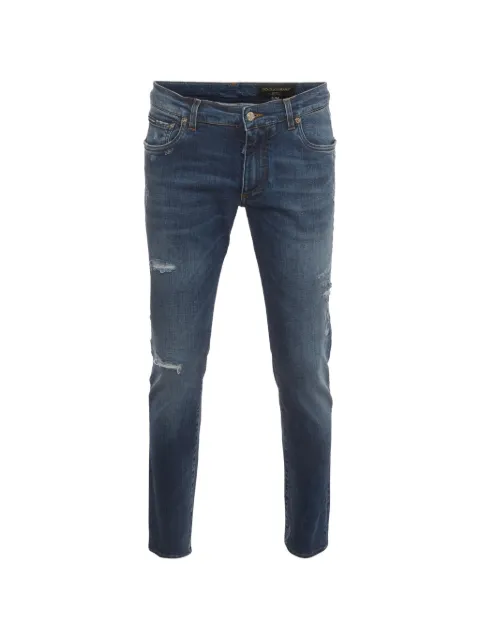 Dolce & Gabbana Pre-Owned distressed slim-fit jeans