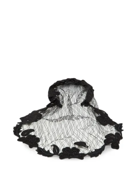 Dolce & Gabbana Pre-Owned diadema con ribete de encaje y velo