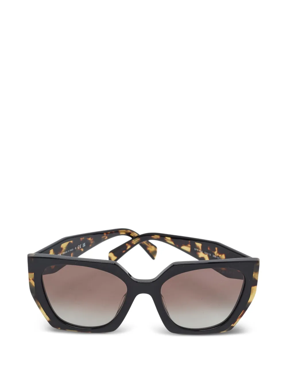 Prada Pre-Owned tortoiseshell-effect square-frame sunglasses - Nero