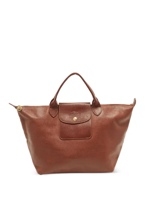 Longchamp Le Pliage leather tote bag