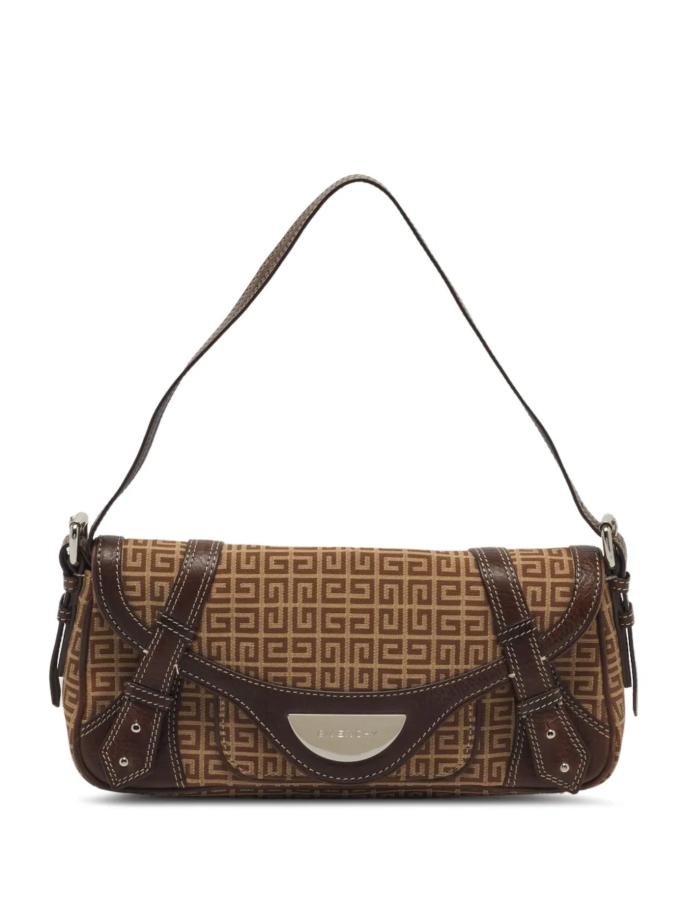 Givenchy Pre-Owned 4G jacquard shoulder bag - Marrone