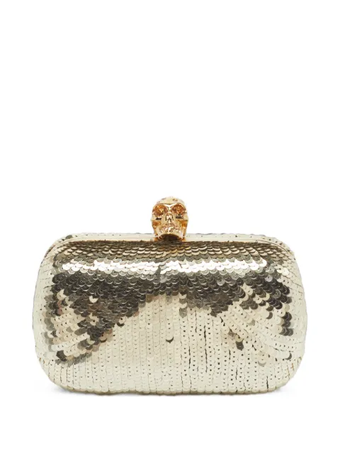 Alexander McQueen Pre-Owned Skull sequin box clutch mini bag