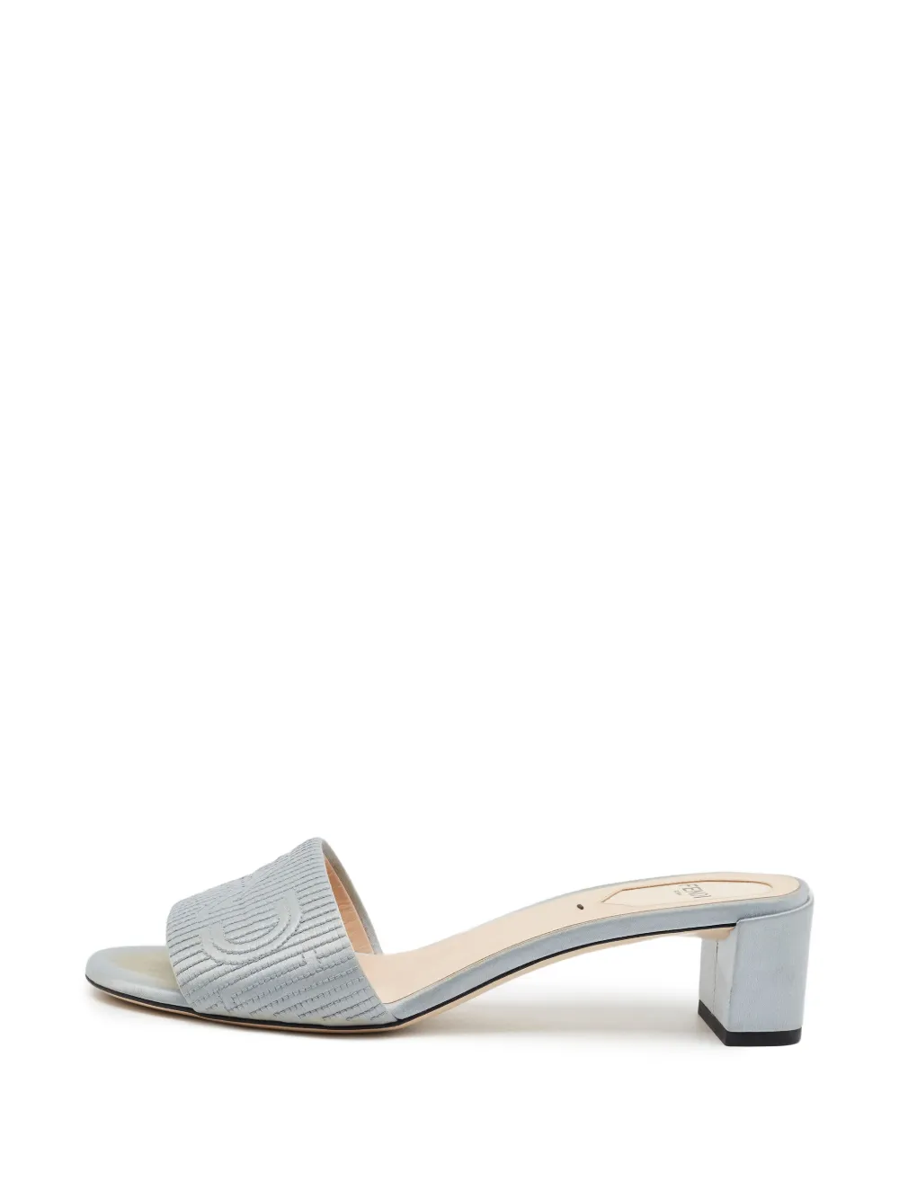 Fendi Pre-Owned Sandali con ricamo - Grigio