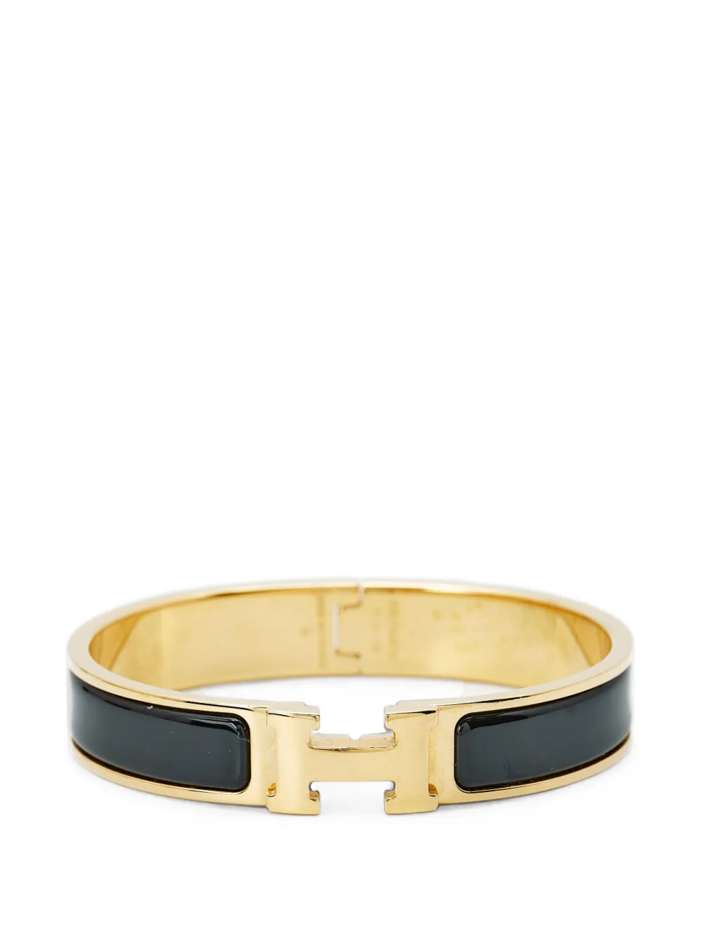 Hermès Pre-Owned Emailliertes Clic H Armband - Gold