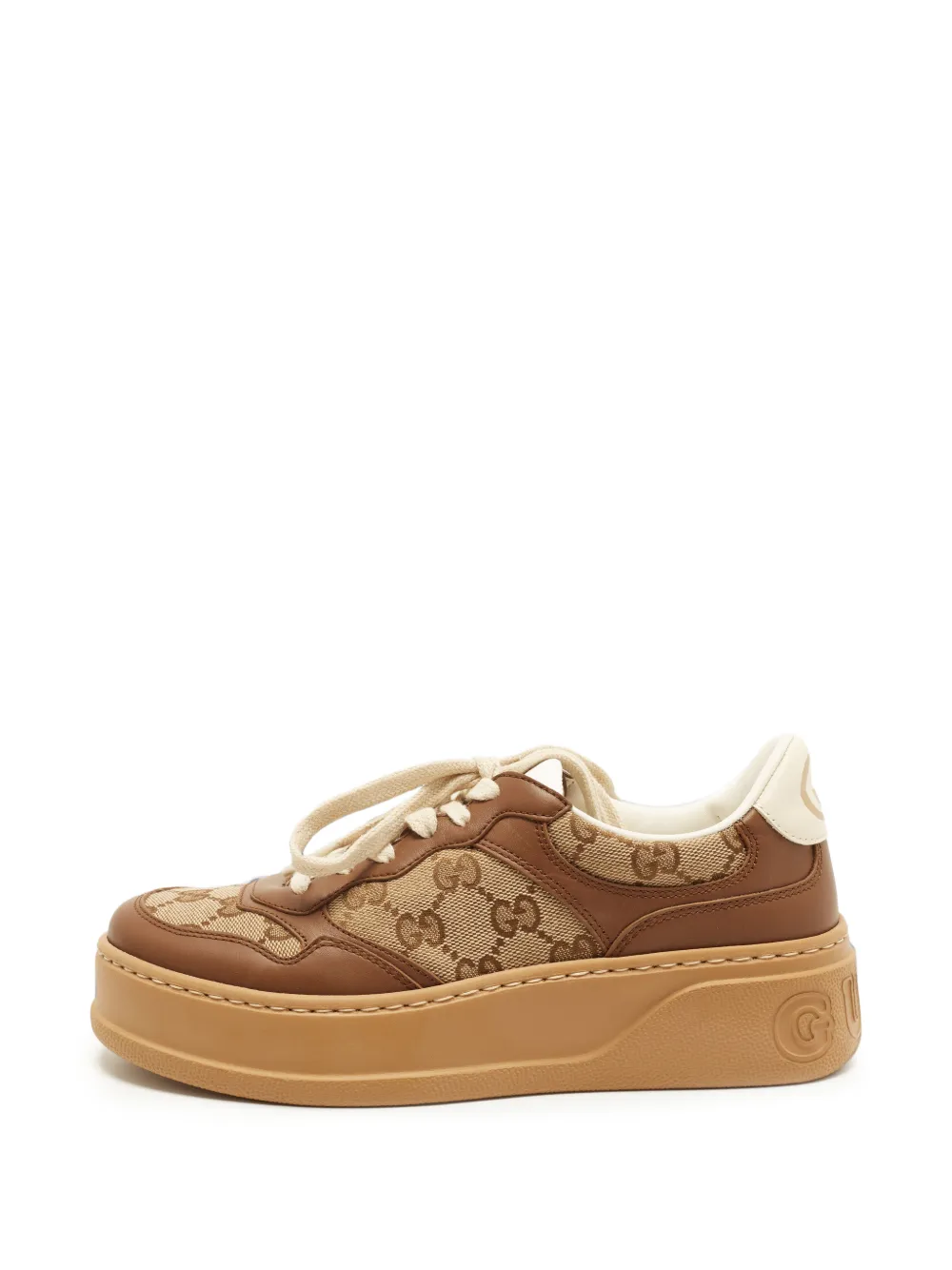 Gucci Pre-Owned Chunky B GG canvas sneakers - Marrone