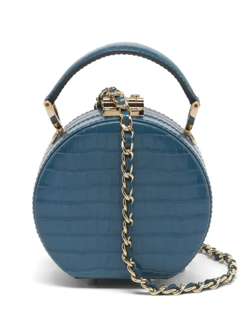 Aspinal Of London Hat Box croc-embossed handbag