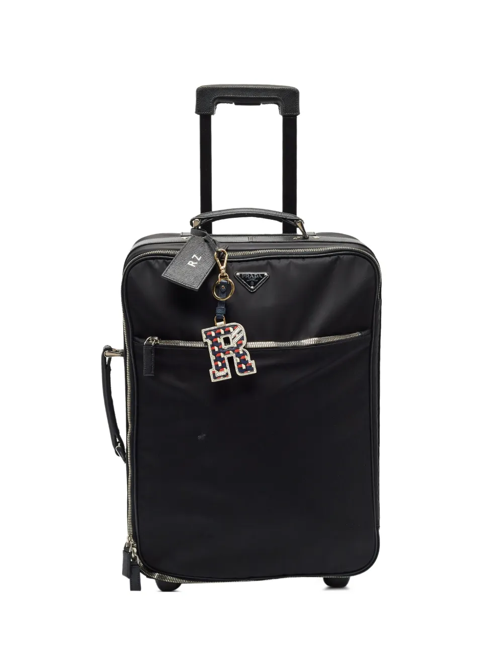 Prada Pre-Owned leather-trim luggage - Nero