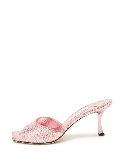 Jimmy Choo Pre-Owned Val python-embossed sandals