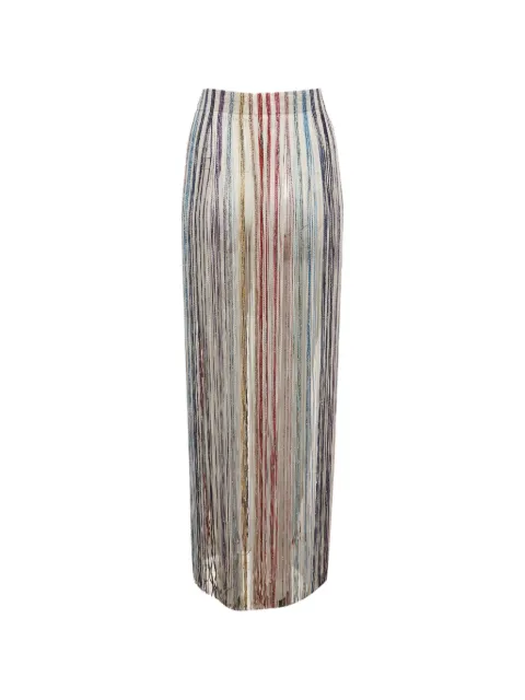 Missoni Pre-Owned fringe-detail midi skirt
