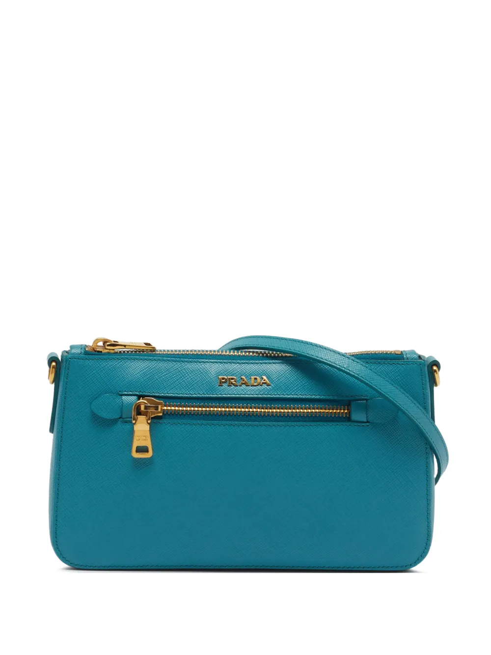Prada Pre-Owned Borsa a tracolla Lux in pelle Saffiano - Blu