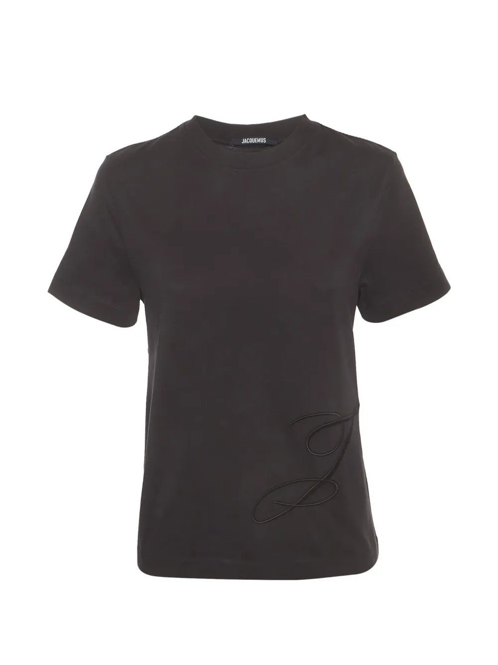 Jacquemus Pre-Owned logo embroidered t-shirt - Nero
