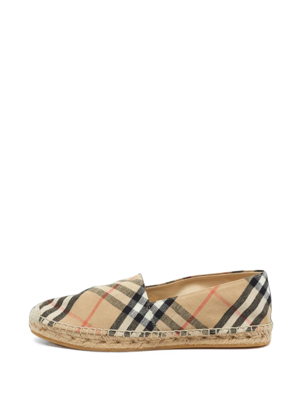 Burberry Pre-Owned Check Mews espadrilles - Nude