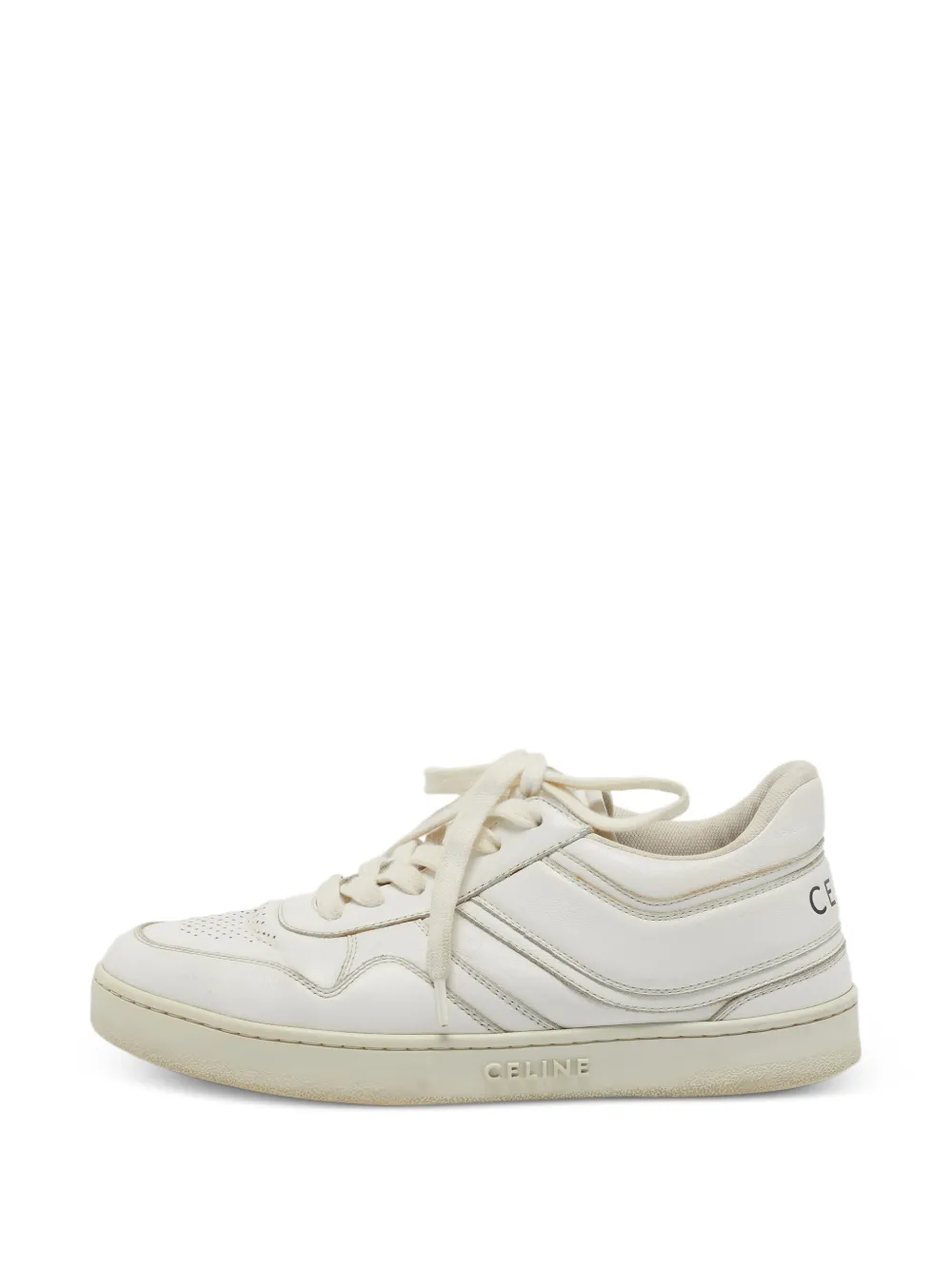 Celine Pre-Owned baskets à lacets - Blanc