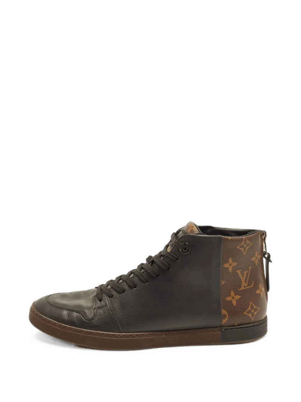Louis Vuitton Pre-Owned Line Up Monogram high-top sneakers - Nero