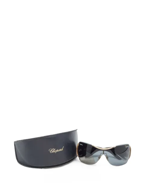 Chopard Pre-Owned crystal-embellished shield sunglasses