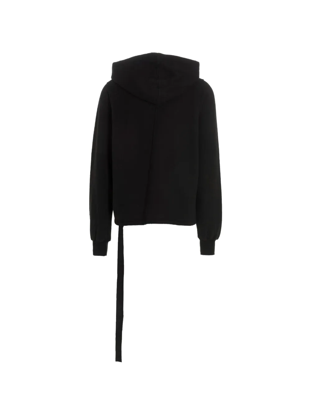 Rick Owens DRKSHDW Hoodie met asymmetrische stiksels Zwart
