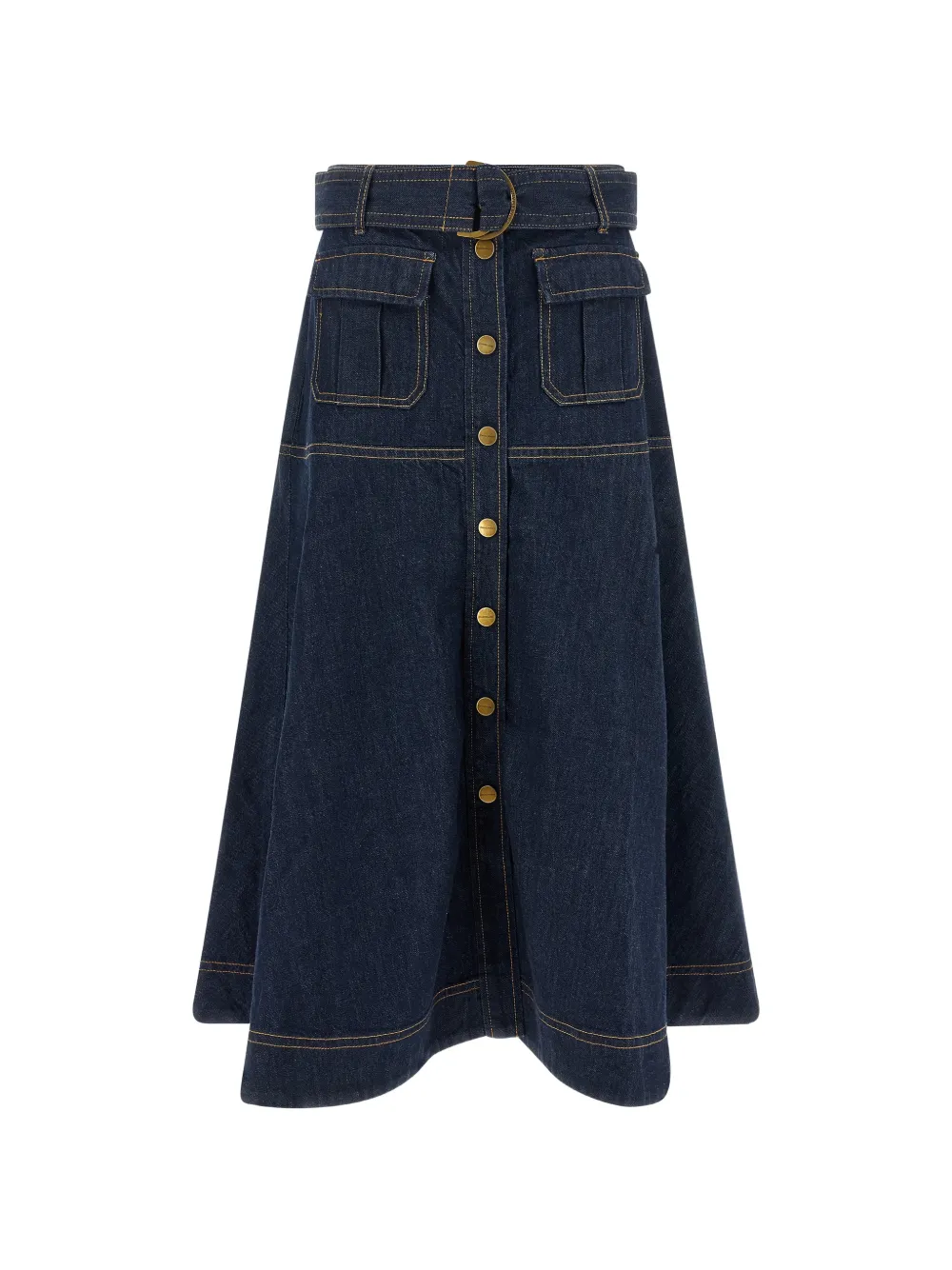 ZIMMERMANN denim midi skirt - Blu