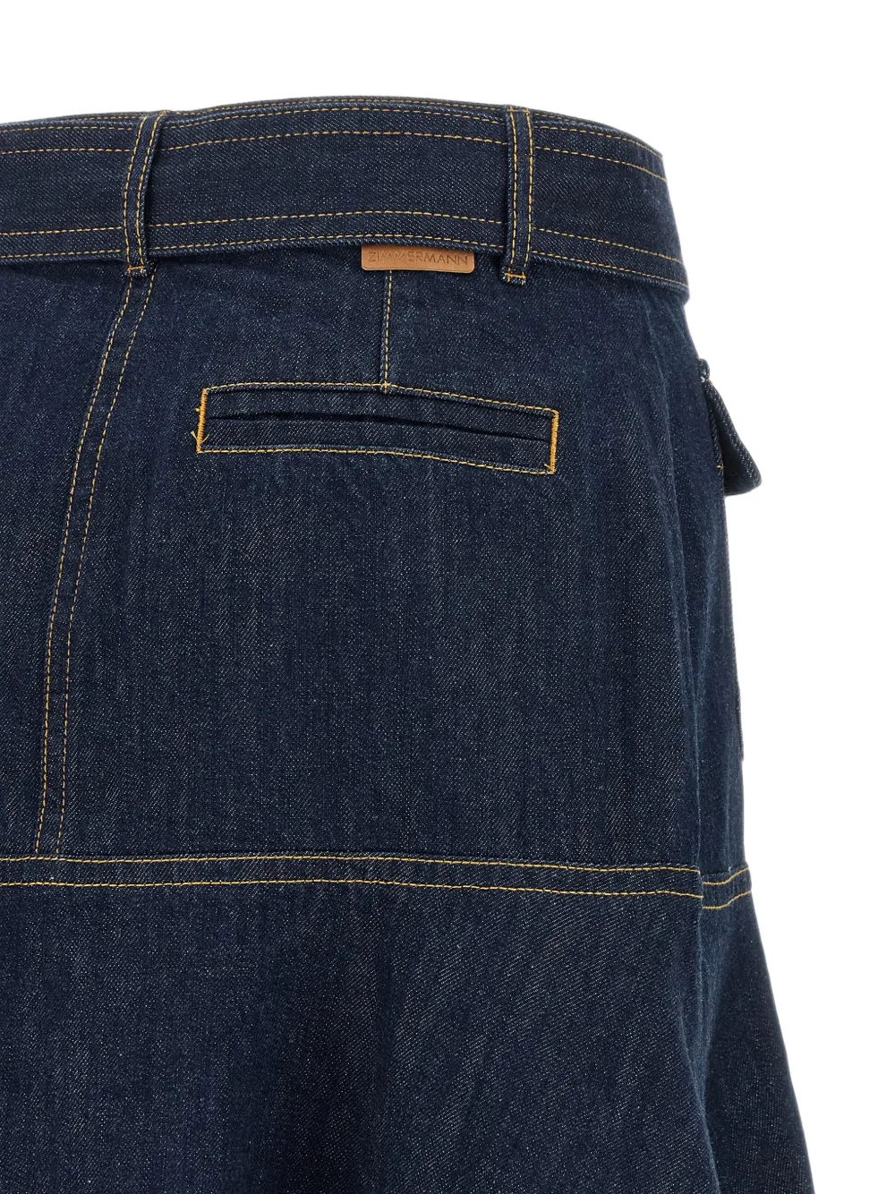 ZIMMERMANN Midi-spijkerrok Blauw