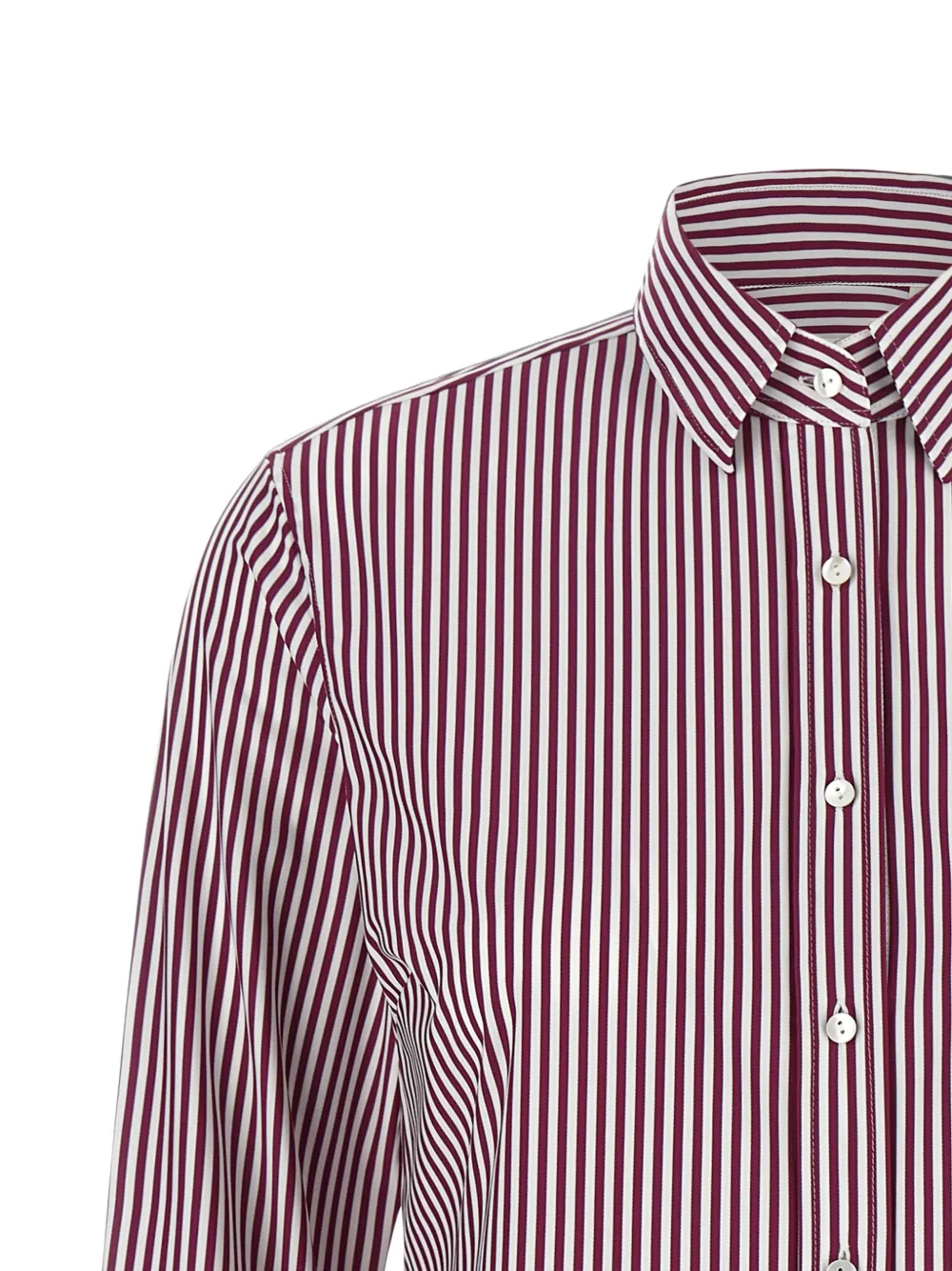 Xacus Sarakt gestreept blouse Rood