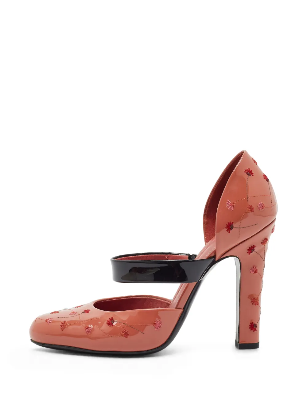Bottega Veneta Pre-Owned Mary Jane a fiori - Arancione