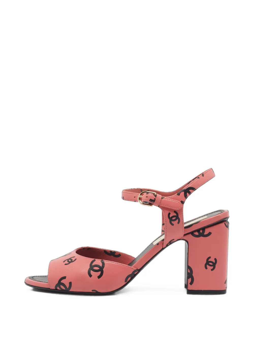 CHANEL Pre-Owned CC ankle-strap sandals - Rosa