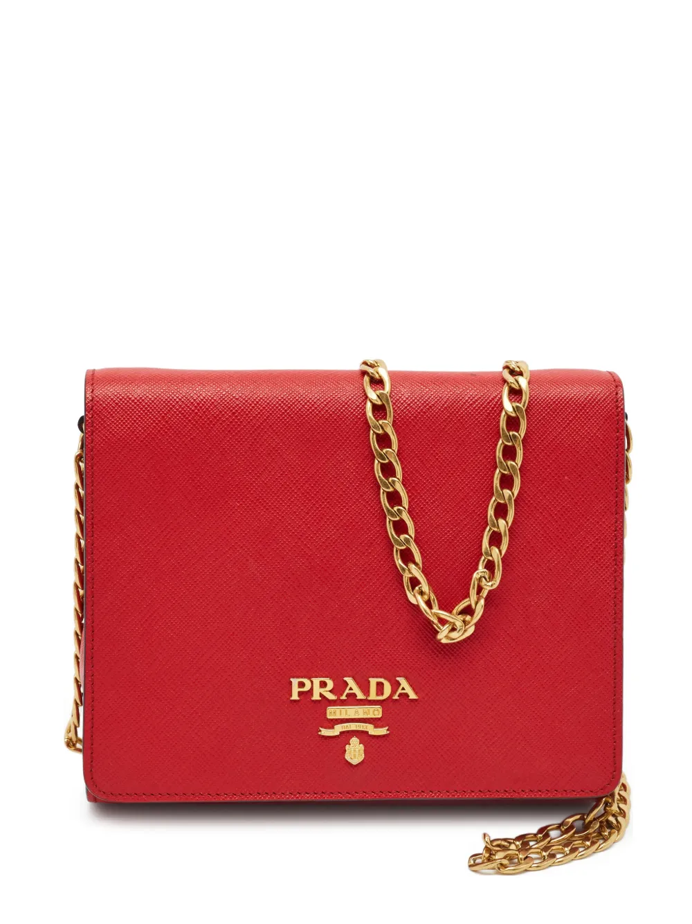 Prada Pre-Owned chain-strap cross body mini bag - Rosso