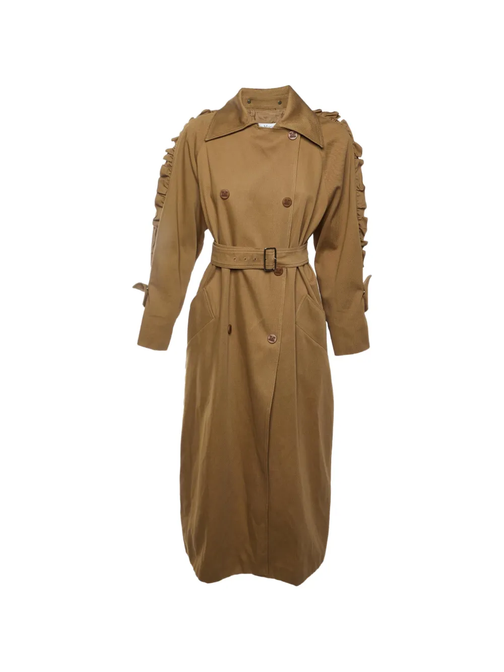 Max Mara double-breasted trench coat - Marrone