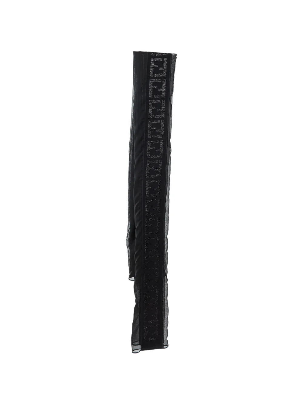 Fendi Pre-Owned Sciarpa con monogramma FF - Nero