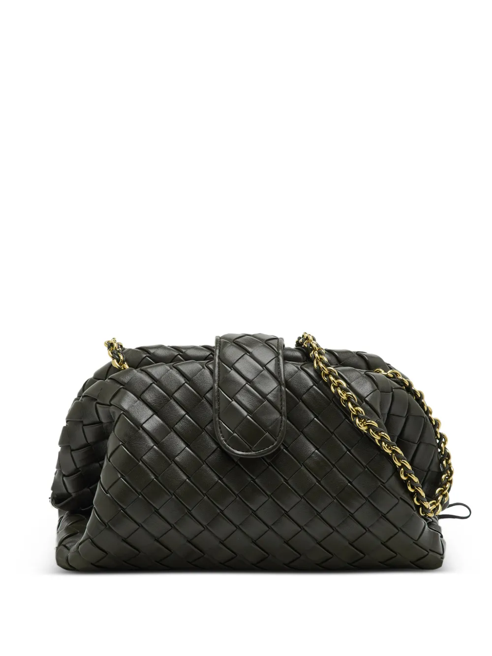 Bottega Veneta Pre-Owned petite pochette The Lauren en cuir Intrecciato (1980) - Vert