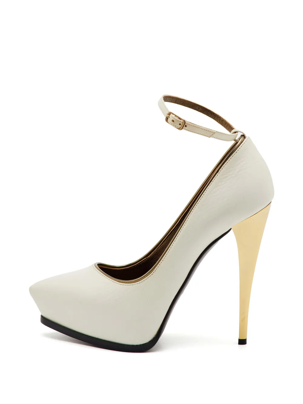 Lanvin Pre-Owned escarpins en cuir à bout pointu - Tons neutres Lanvin Pre-Owned escarpins en cuir à bout pointu - Tons neutres