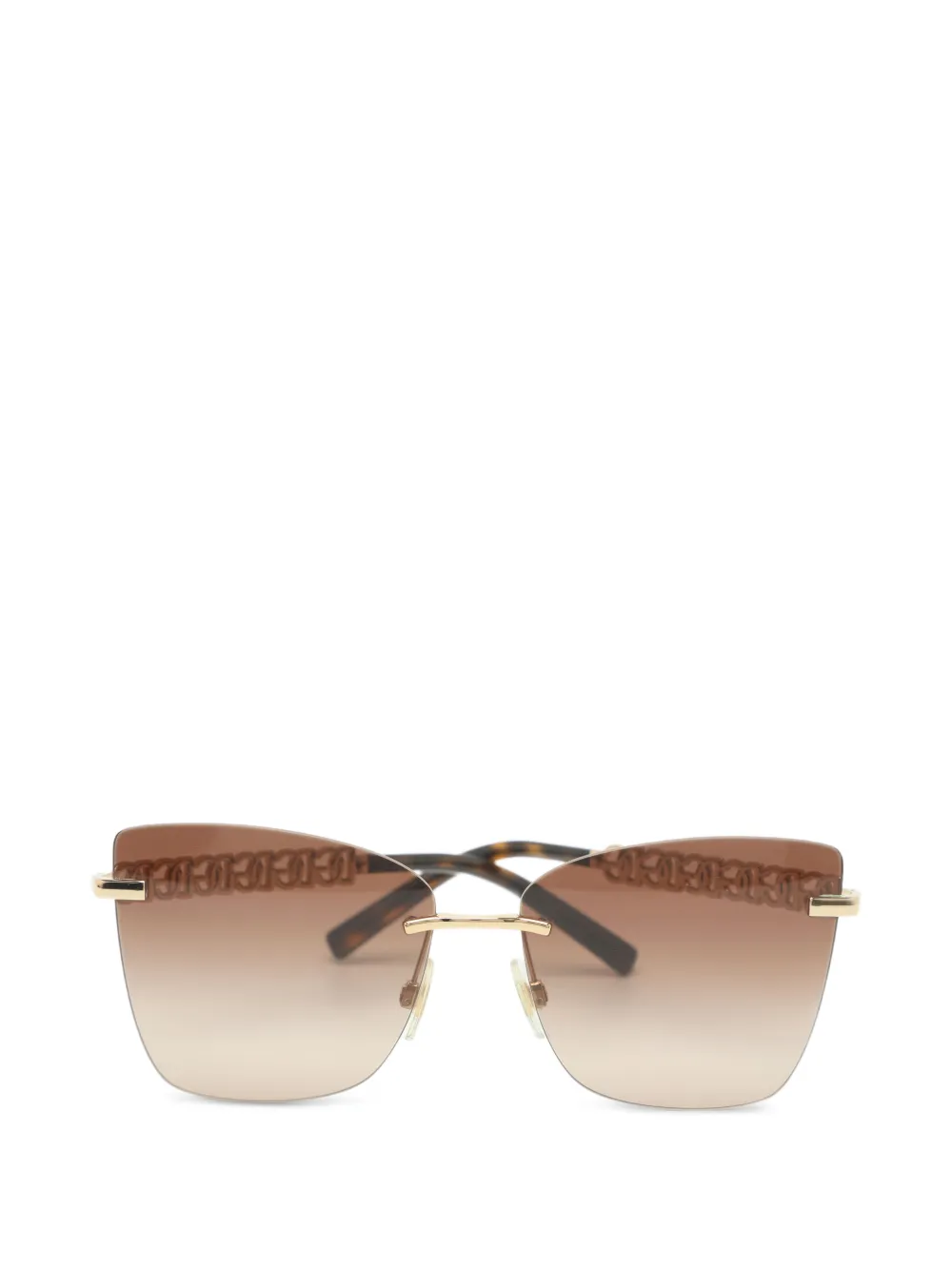 Dolce & Gabbana Pre-Owned lunettes de soleil carrées à design sans monture - Or Dolce & Gabbana Pre-Owned lunettes de soleil carrées à design sans monture - Or