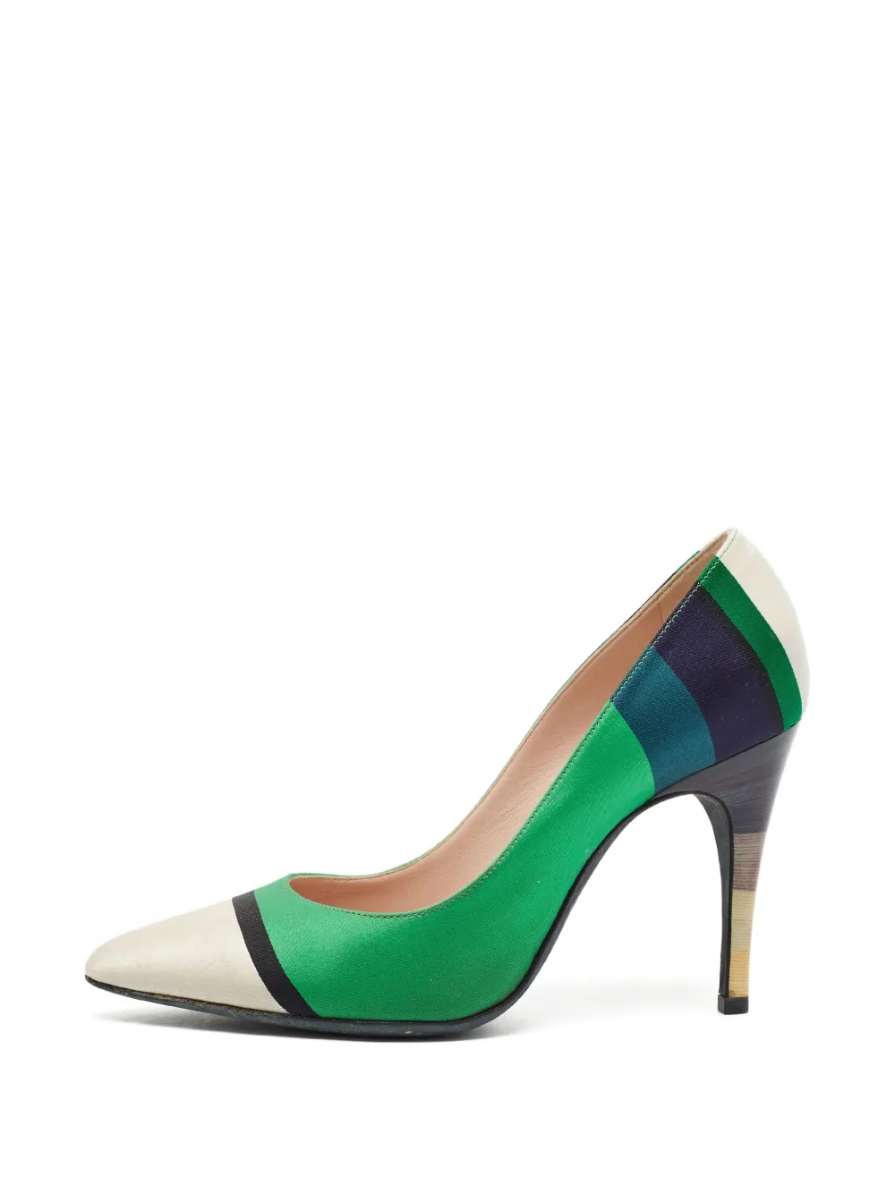Lanvin Pre-Owned escarpins à bout pointu - Vert Lanvin Pre-Owned escarpins à bout pointu - Vert