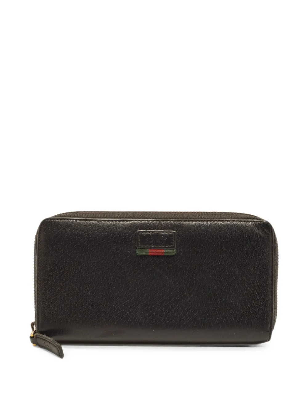 Gucci Pre-Owned Web zip-around wallet - Schwarz