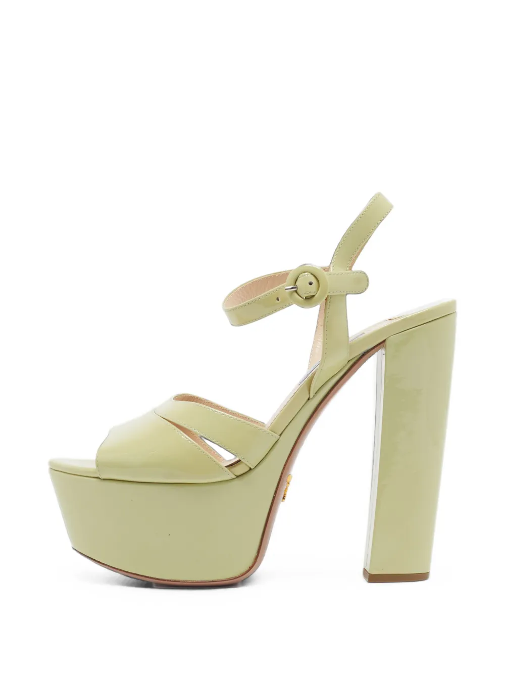 Prada Pre-Owned platform ankle-strap sandals - Grün