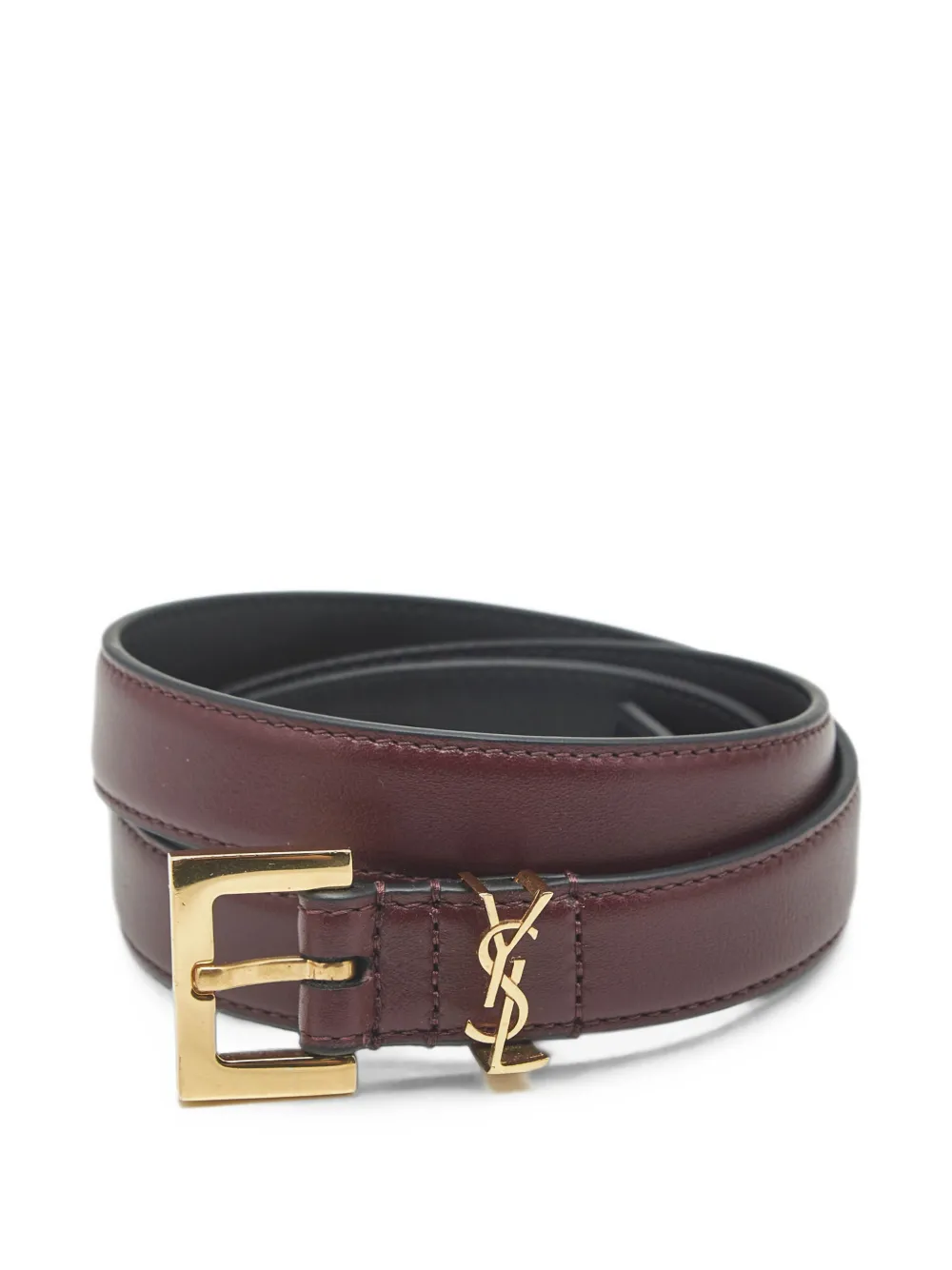 Saint Laurent Pre-Owned 2020 Cassandre slim belt - Rot