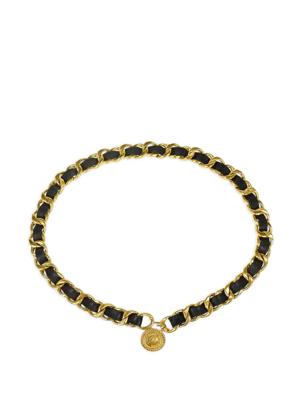 CHANEL Pre-Owned Cintura con medaglione - Oro