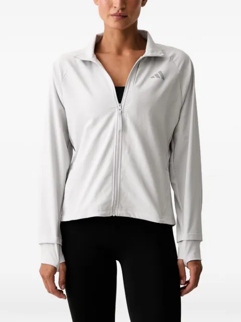 adidas logo-print zip-up jacket