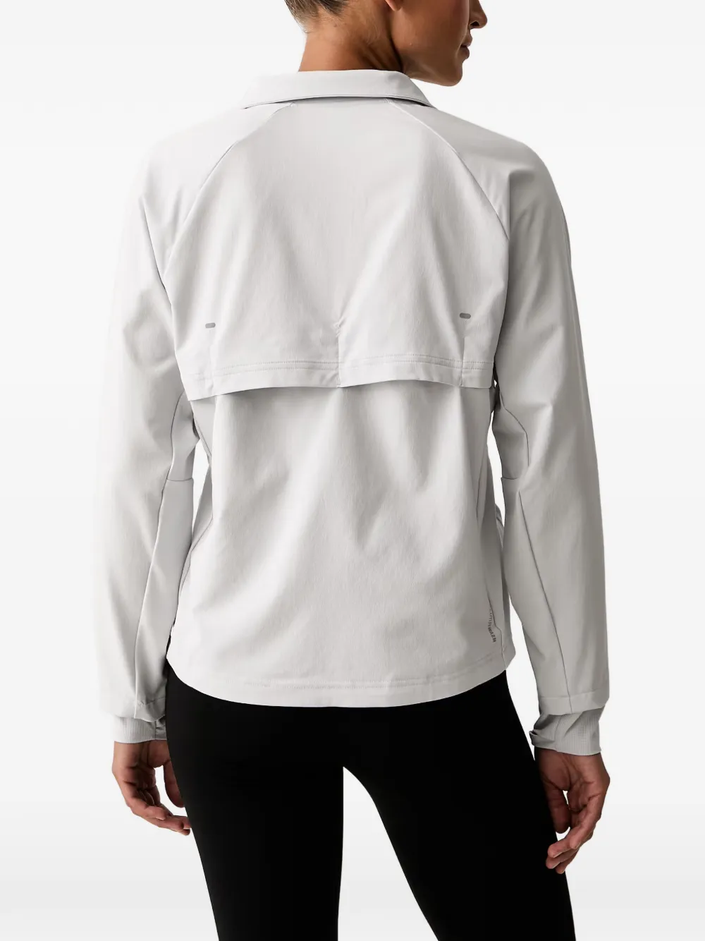 adidas logo-print zip-up jacket Grijs