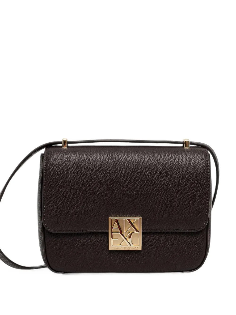 Armani Exchange logo-plaque cross body bag - Marrone