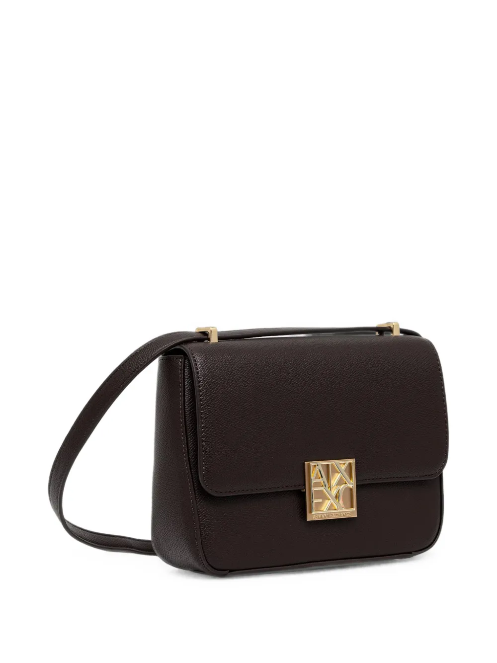 Armani Exchange Crossbodytas met logoplakkaat Bruin